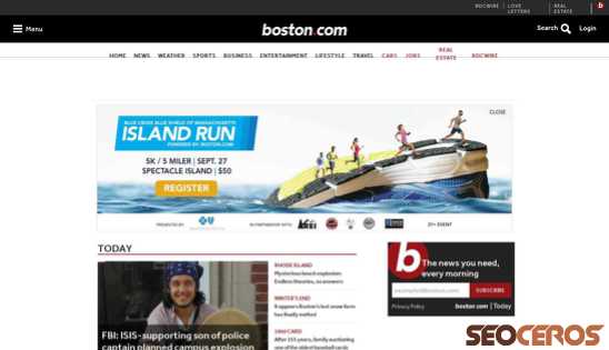 boston.com desktop Vorschau