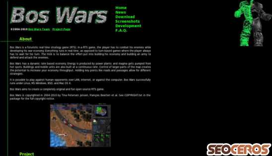boswars.org desktop náhľad obrázku