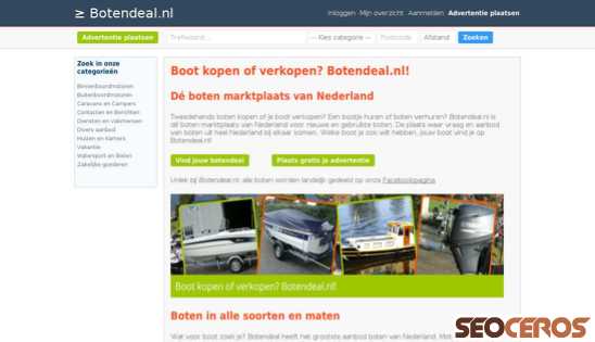 botendeal.nl desktop previzualizare