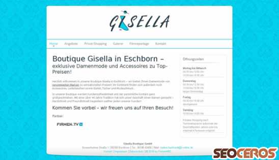 boutique-gisella.de desktop Vista previa