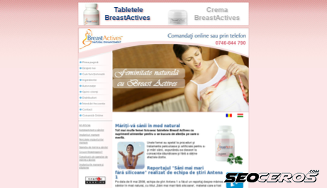 breastactives.ro desktop náhľad obrázku