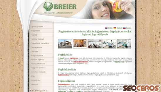 breier-fogaszat.hu desktop előnézeti kép