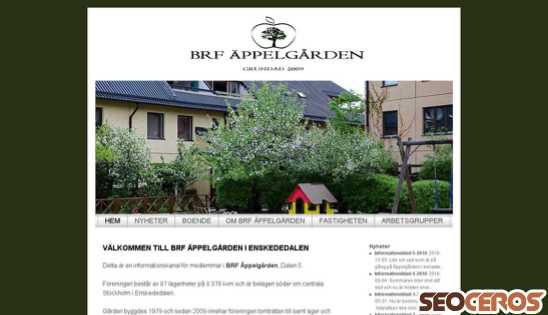brfappelgarden.se desktop előnézeti kép