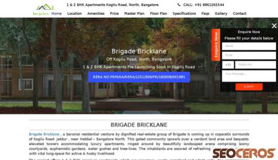 brigadebricklane.net.in desktop előnézeti kép