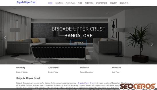 brigadeuppercrust.net.in desktop előnézeti kép
