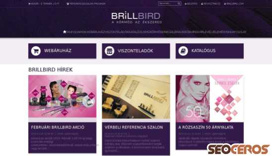 brillbird.hu desktop náhled obrázku