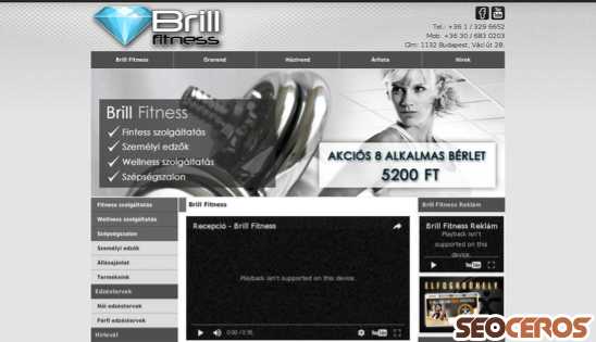 brillfitness.hu desktop náhľad obrázku