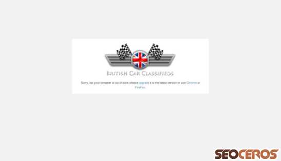 britishcarclassifieds.com desktop preview