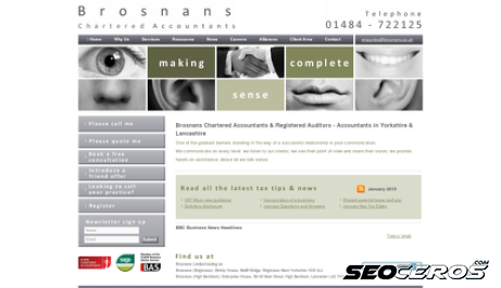 brosnans.co.uk desktop Vista previa