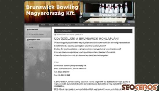 brunswick-bowling.hu desktop förhandsvisning