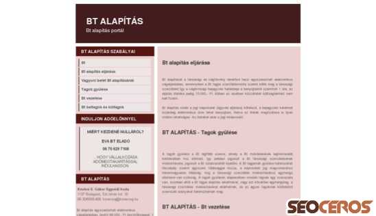 bt-alapitas.net desktop náhľad obrázku