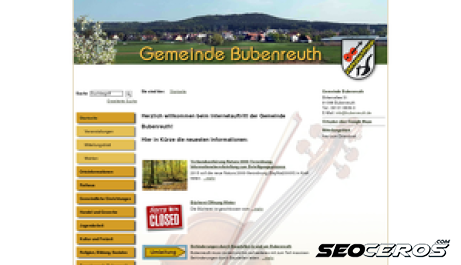 bubenreuth.de desktop előnézeti kép