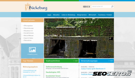 bueckeburg.de desktop előnézeti kép