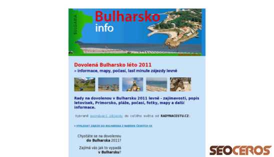bulharsko-info.cz desktop förhandsvisning