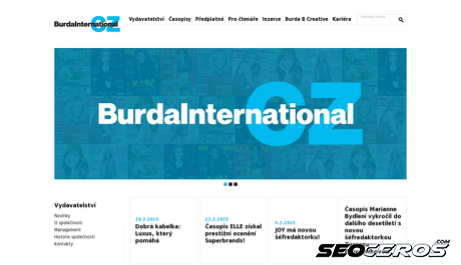 burda.cz desktop előnézeti kép