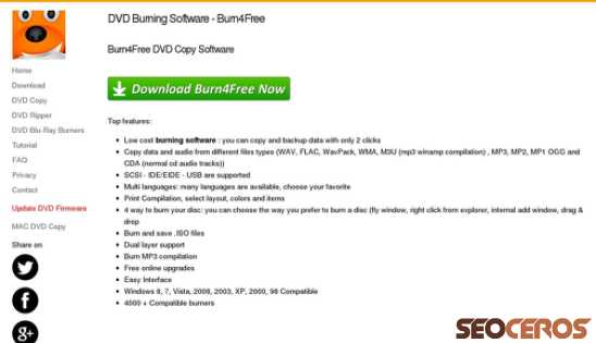 burn4free.com desktop előnézeti kép