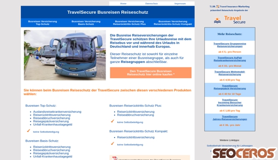 busreisen-reiseschutz.de desktop Vorschau