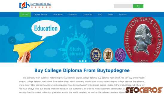 buytopdegree.com desktop náhled obrázku