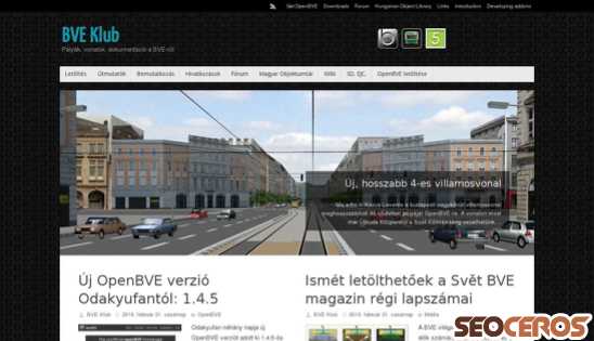 bveklub.hu desktop előnézeti kép