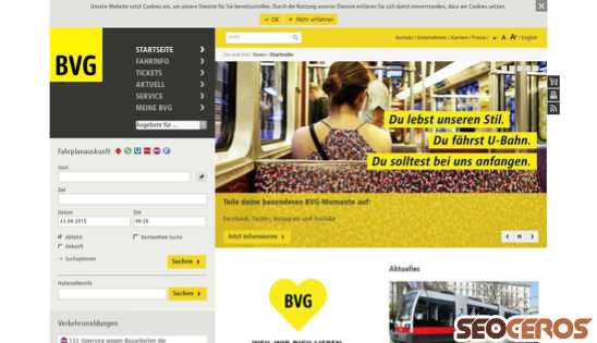 bvg.de desktop náhled obrázku