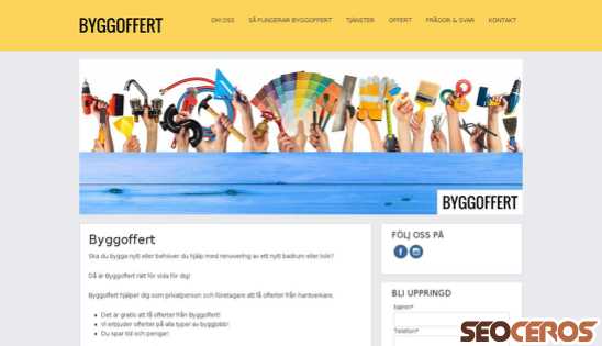 byggoffert.com desktop Vorschau