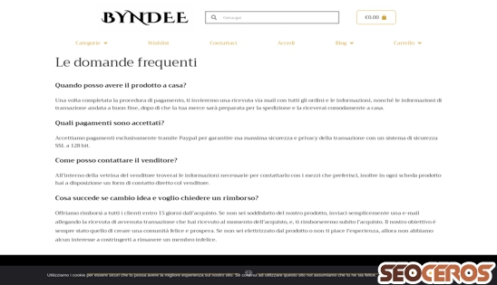 byndee.com/faqs desktop förhandsvisning
