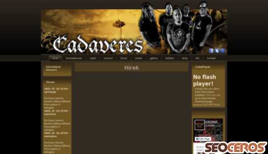 cadaveres.hu desktop náhľad obrázku