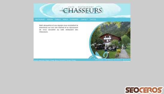 caferestaurantdeschasseurs.ch desktop prikaz slike