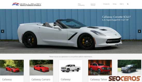 callawaycars.com desktop náhled obrázku