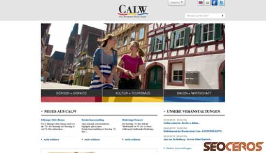 calw.de desktop náhled obrázku