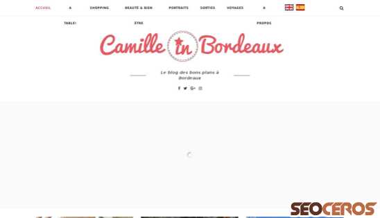 camilleinbordeaux.fr desktop náhled obrázku