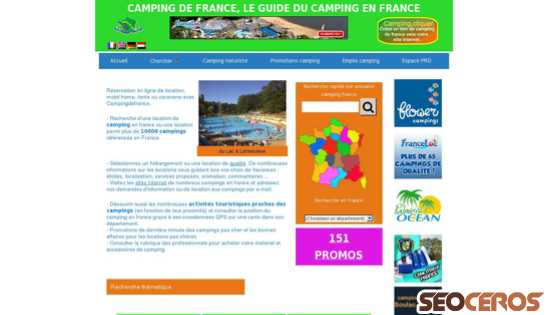 campingdefrance.com desktop előnézeti kép
