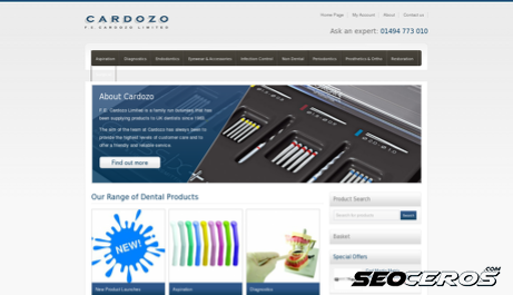 cardozo.co.uk desktop náhled obrázku