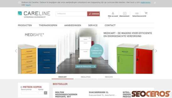 careline-zorgproducten.nl desktop preview