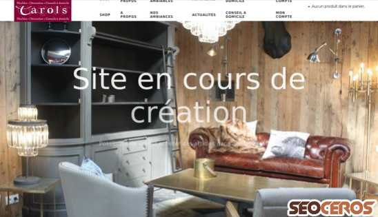 carols.fr desktop náhľad obrázku