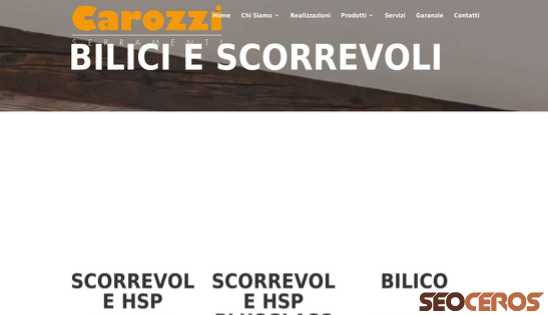 carozziserramenti.it/bilici-e-scorrevoli desktop náhľad obrázku