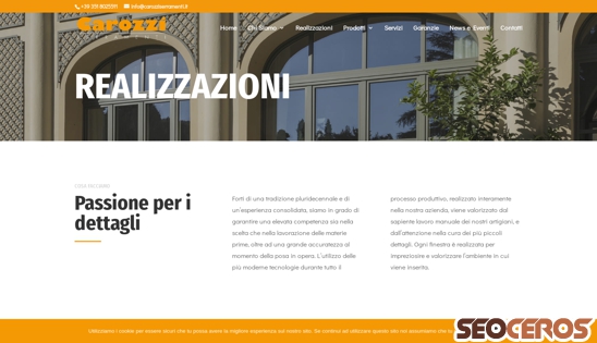 carozziserramenti.it/realizzazioni desktop náhľad obrázku