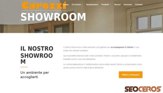 carozziserramenti.it/showroom desktop előnézeti kép