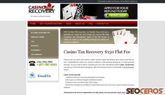 casinotaxrecovery.com desktop prikaz slike