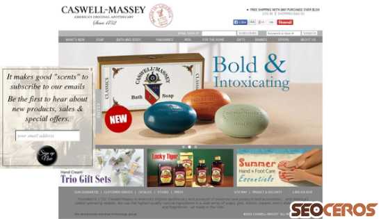 caswellmassey.com desktop előnézeti kép