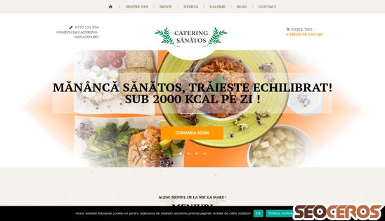 catering-sanatos.ro desktop náhľad obrázku