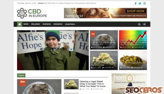 cbdineurope.com desktop náhled obrázku