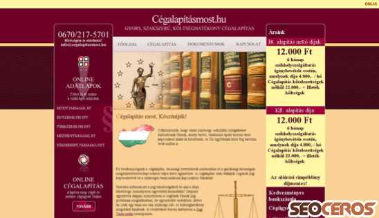 cegalapitasmost.hu desktop előnézeti kép