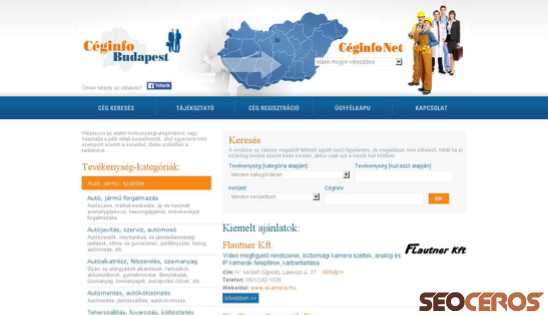 ceginfobudapest.hu desktop előnézeti kép