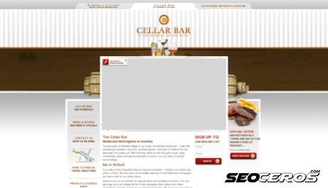 cellar-bar.co.uk desktop náhled obrázku