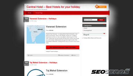 central-hotel.co.uk desktop previzualizare