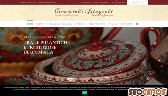 ceramichebiagioli.com desktop náhľad obrázku