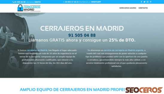 cerrajeros-madrid.com desktop náhľad obrázku