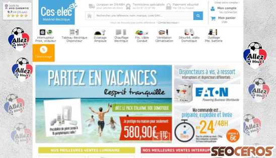 ces-elec.fr desktop náhled obrázku