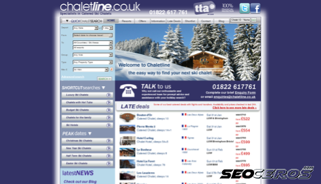 chaletline.co.uk desktop obraz podglądowy